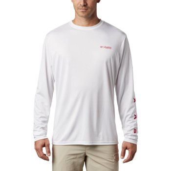 Columbia Sweater Heren, PFG Terminal Tackle Destination Long Sleeve Wit, 29MBLSXNP